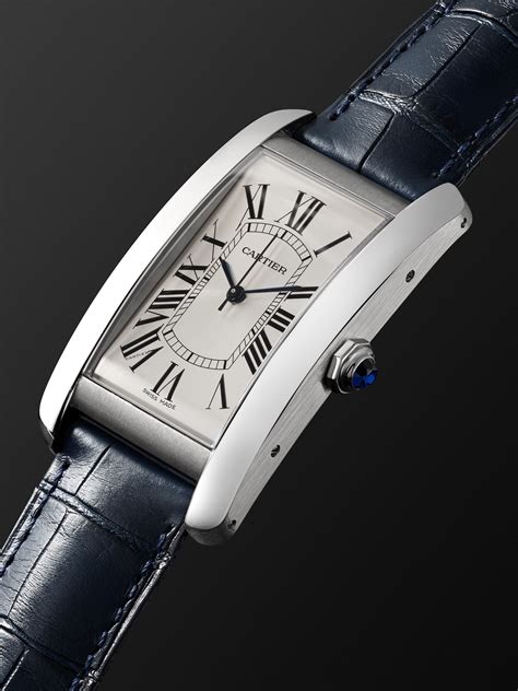 cartier tank americaine watch|cartier military tank watches.